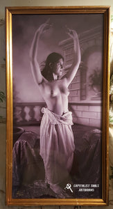 "Dancer" - 12" x 24" framed portrait of Rebecka
